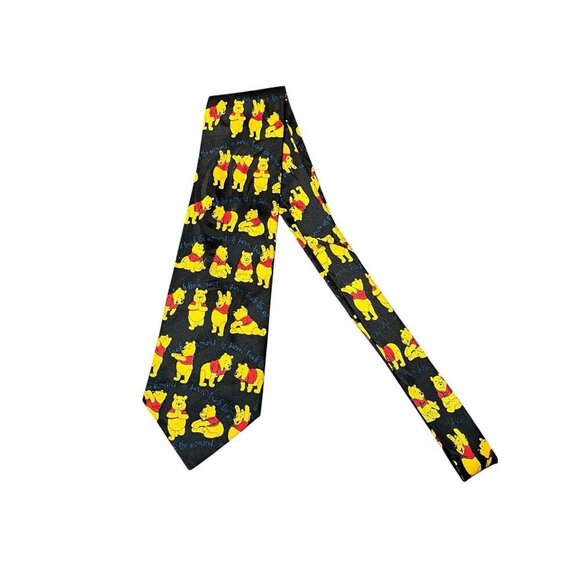 Pooh Men's Neck Tie Pooh Bear Disney Mens 4" x 62" Kids Theme Winnie the Pooh - Picture 1 of 8